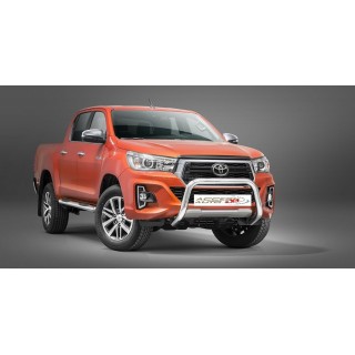 PARE BUFFLE-TOYOTA-HI-LUX-2018-2020- HOMOLOGUE INOX   70mm