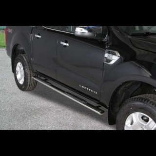 marche pieds-FORD-RANGER-SUPER-CABINE-2012-AUJOURD'HUI-INOX OVALE