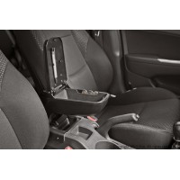 Accoudoir Central Console Pour Dacia Duster II 2018-2023 - Organiseur Rangement Cuir Noir Avec Compartiment