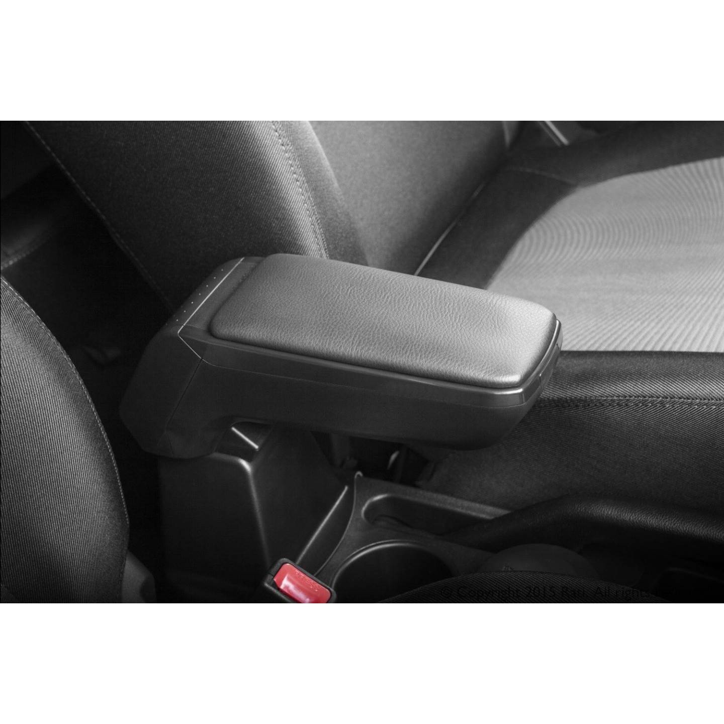 Boîte D'accoudoirs De Voiture Accoudoir De Voiture Pour Suzuki Celerio Accoudoir Dans La Boîte De Rangement Centrale De Voiture Pour Celerio Cuir PU LED SUB Accessoires(C1 White Line