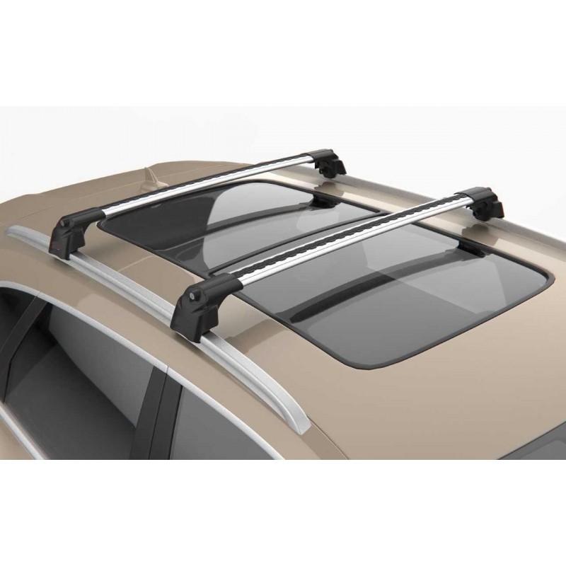 Barres de toit Aluminium pour Kia Sportage dès 2016 - avec Barres  Longitudinales