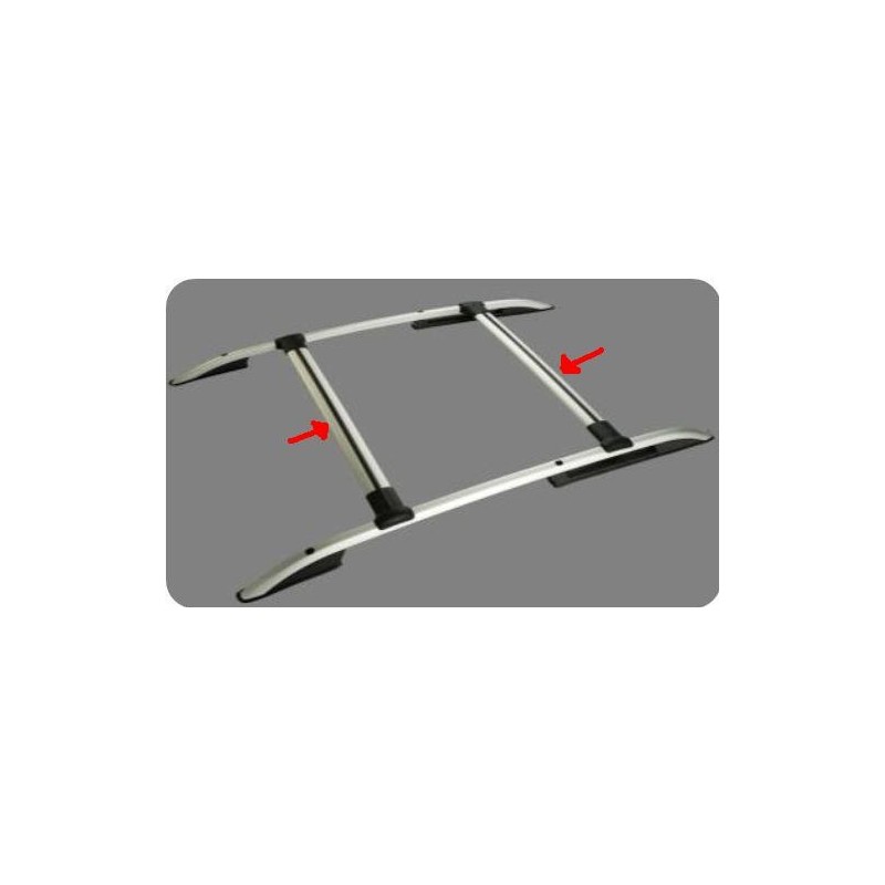 Kit De 4 Barres De Toit Pour Opel Vivaro A (2001-2014) - Aluminium Noir - Neuf Générique