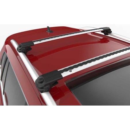 Barres De Toit Aluminium 3 Barres Pour Dacia Duster 2 (HM) 2018-2024 - Modèle ACE-1 - Noir - Porte-bagages