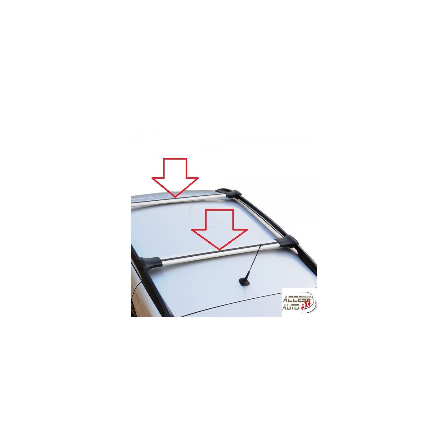 Barres De Toit Transversales Pour Hyundai IX35 (2010-2015) - Argent, Pour Rails Encastrés, Transport équipements
