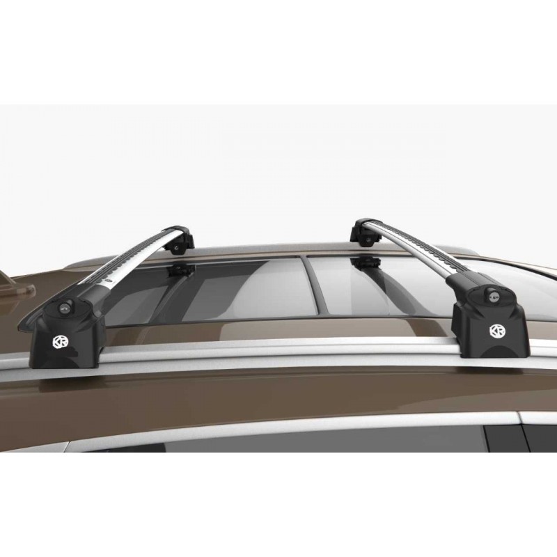 Panier de toit en acier inoxydable, pour RENAULT KADJAR SUV 2015 – 2022,  accessoire de plafond en aluminium argenté, nouvelle saison, avec serrure