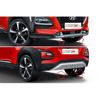 Set-Protection-Sous Pare-Choc-AVANT-ARRIERE-HYUNDAI-KONA-2017-