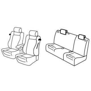 Housses siege auto sur-mesure tissus  -ALFA-ROMEO-147-3-PORTES-2004-2008