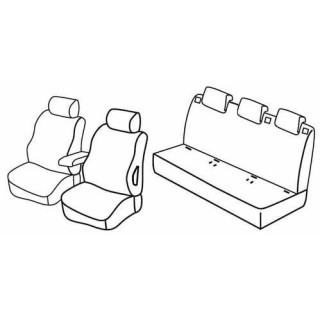 Housses siege auto sur-mesure tissus  -CITROEN-NEMO-5-PLACES-2008-2014