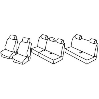Housses siege auto sur-mesure tissus  -DACIA-LOGAN-MCV-7-PLACES-2007-2013