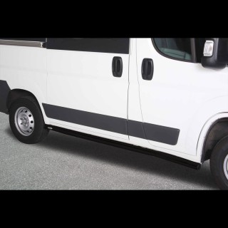 Marche pieds-FIAT-DUCATO-COURT-2006-AUJOURD'HUI-INOX NOIR tubulaire