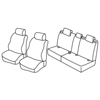 Housses siege auto sur-mesure tissus  -KIA-SORENTO-5-PLACES-2009-2015