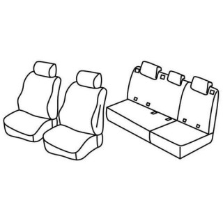 Housses siege auto sur-mesure tissus  -MERCEDES-CLASSE-A-5-PORTES-2004-2008