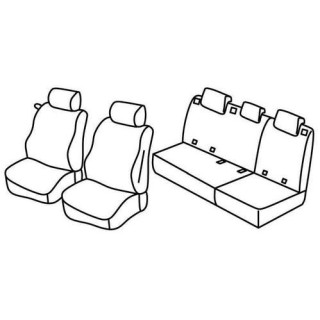 Housses siege auto sur-mesure tissus  -MERCEDES-CLASSE-A-5-PORTES-2004-2008