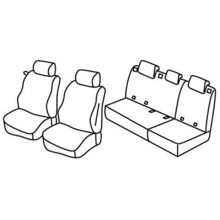 Housses siege auto sur-mesure tissus  -MERCEDES-CLASSE-A-5-PORTES-2004-2008