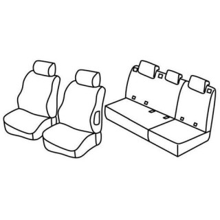 Housses siege auto sur-mesure tissus  -MERCEDES-CLASSE-A-5-PORTES-2008-2012