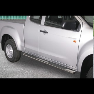 marche pieds-ISUZU-D-MAX-EXTRA-CABINE-2012-AUJOURD'HUI-INOX ovale