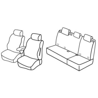 Housses siege auto sur-mesure tissus  -MERCEDES-CLASSE-B--2005-2011