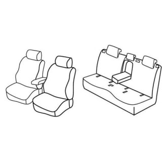 Housses siege auto sur-mesure tissus  -MERCEDES-CLASSE-B--2011-2019-