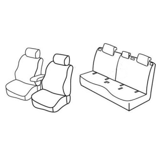 Housses siege auto sur-mesure tissus  -MERCEDES-CLASSE-B--2011-2019-