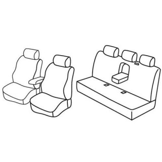 Housses siege auto sur-mesure tissus  -MERCEDES-CLASSE-C-4-PORTES-2000-2004