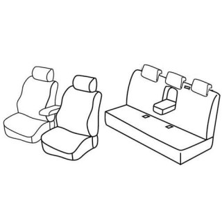 Housses siege auto sur-mesure tissus  -MERCEDES-CLASSE-C-4-PORTES-2004-2007