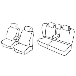 Housses siege auto sur-mesure tissus  -MERCEDES-CLASSE-C-BREAK-2004-2007