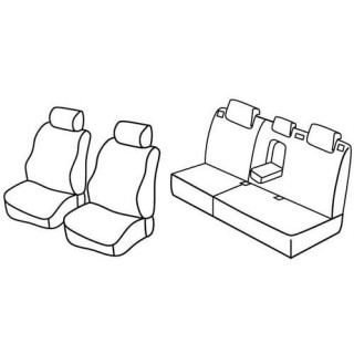 Housses siege auto sur-mesure tissus  -MERCEDES-CLASSE-ML-2005-2011