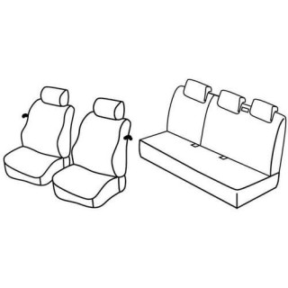 Housses siege auto sur-mesure tissus -NISSAN-MICRA-3-PORTES-2003-2007