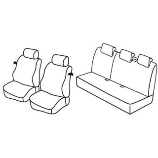 Housses siege auto sur-mesure tissus -NISSAN-MICRA-3-PORTES-2007-2010