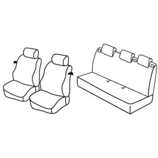 Housses siege auto sur-mesure tissus -NISSAN-MICRA-3-PORTES-2007-2010