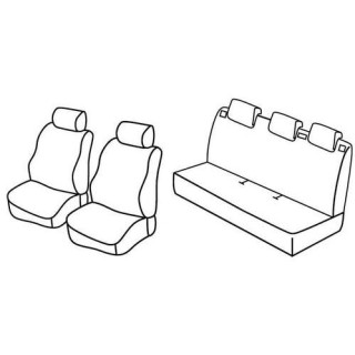 Housses siege auto sur-mesure tissus -NISSAN-MICRA-5-PORTES-2007-2010