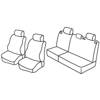 Housses siege auto sur-mesure tissus -NISSAN-X-TRAIL-5-PLACES-2007-2014