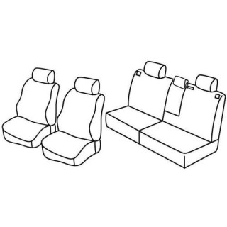 Housses siege auto sur-mesure tissus -NISSAN-X-TRAIL-5-PLACES-2007-2014