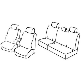 Housses siege auto sur-mesure tissus -OPEL-ANTARA-2006-2017