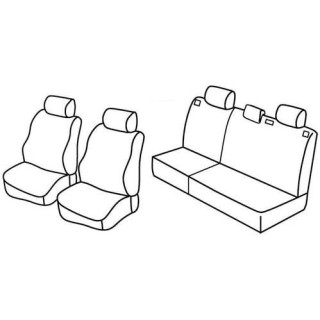 Housses siege auto sur-mesure tissus -OPEL-ASTRA-BREAK-1998-2004