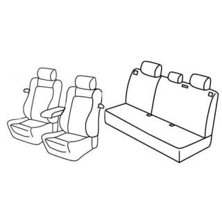 Housses siege auto sur-mesure tissus -OPEL-ASTRA-H-GTC-3-PORTES-2005-2011