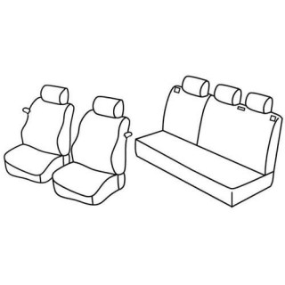 Housses siege auto sur-mesure tissus -OPEL-CORSA-3-PORTES-2000-2006