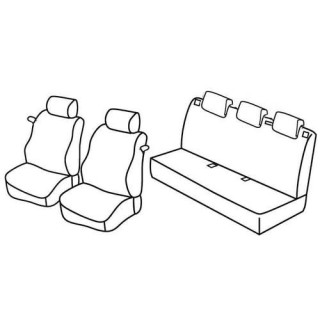 Housses siege auto sur-mesure tissus -OPEL-CORSA-3-PORTES-2006-2014
