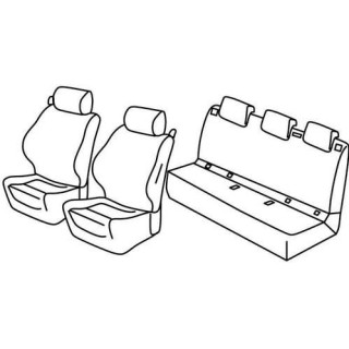 Housses siege auto sur-mesure tissus -OPEL-CORSA-3-PORTES-2014-AUJOURD'HUI-