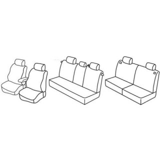 Housses siege auto sur-mesure tissus -OPEL-ZAFIRA-7-PLACES-2005-2011