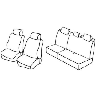 Housses siege auto sur-mesure tissus -PEUGEOT-207-5-PORTES-2006-2012