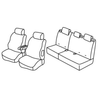 Housses siege auto sur-mesure tissus -PEUGEOT-307-5-PORTES-2001-2007