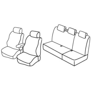 Housses siege auto sur-mesure tissus -RENAULT-KANGOO-5-PLACES-1997-2008