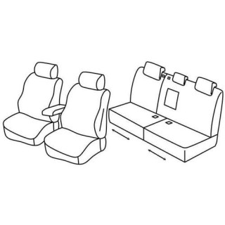 Housses siege auto sur-mesure tissus -RENAULT-MODUS-2004-2013