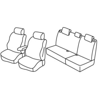 Housses siege auto sur-mesure tissus -RENAULT-MODUS-2004-2013