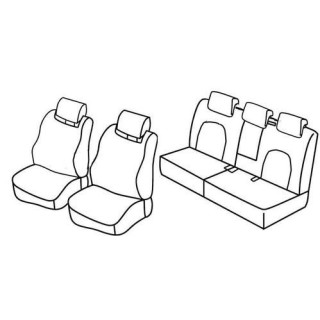 Housses siege auto sur-mesure tissus -SEAT-ALTEA-2004-2009