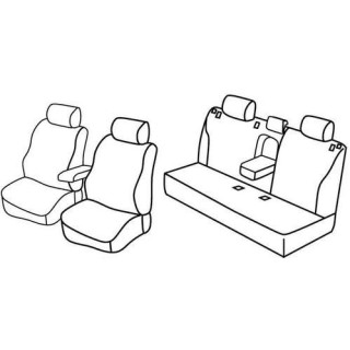 Housses siege auto sur-mesure tissus -TOYOTA-PRIUS-5-PORTES-2009-2016