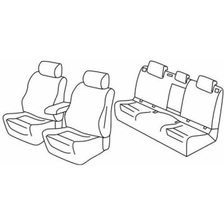 Housses siege auto sur-mesure tissus -TOYOTA-PRIUS-5-PORTES-2016-AUJOURD'HUI--