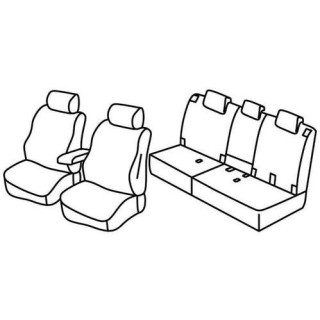 Housses siege auto sur-mesure tissus -TOYOTA-RAV4-2006-2013