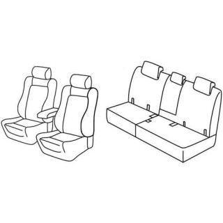 Housses siege auto sur-mesure tissus -TOYOTA-RAV4-2013-2019